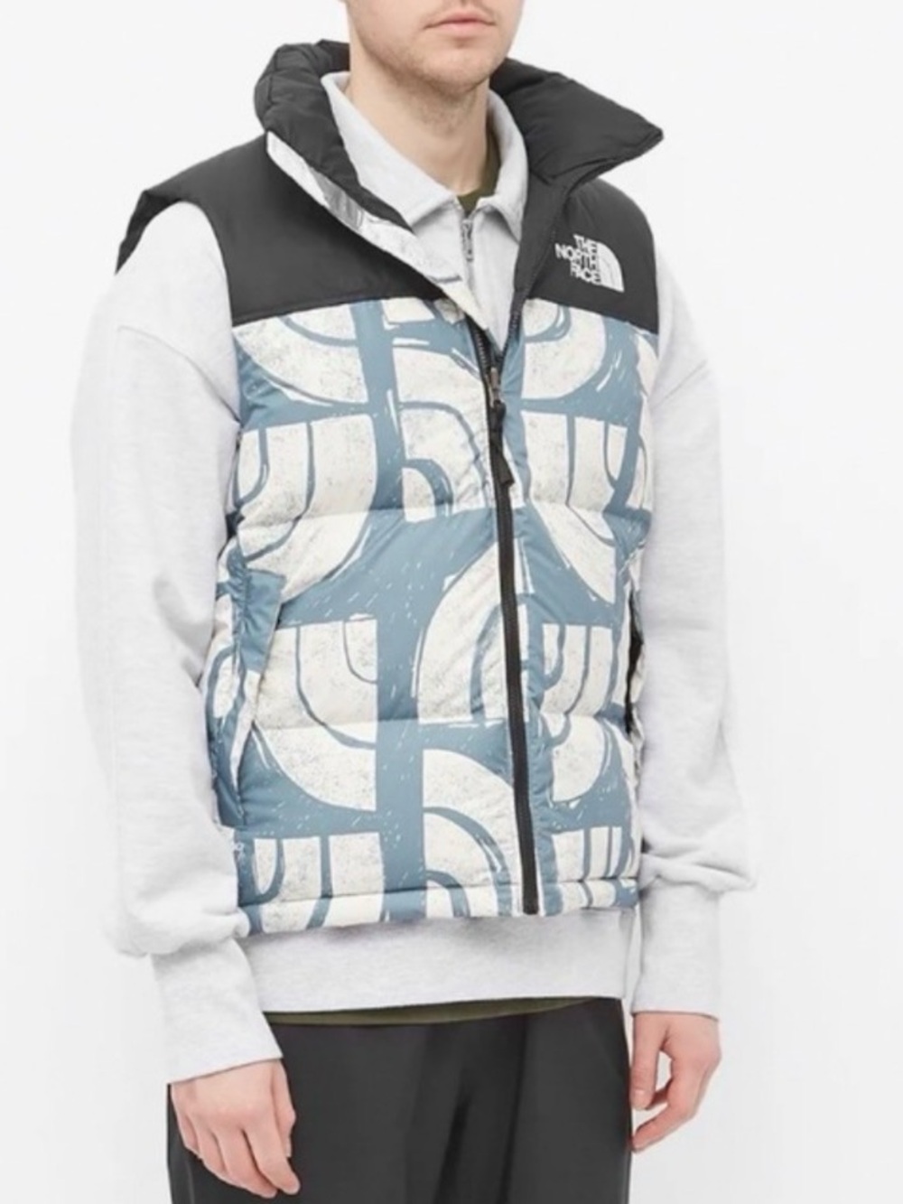 The North Face L Printed 1996 Retro Nuptse Vest down puffer men’s streetwear